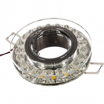 Светильник GAUSS BACKLIGHT BL044 Кругл. Кристалл/Хром, Gu5.3, LED 2700K 1/40 Светильник GAUSS BACKLIGHT BL044 Кругл. Кристалл/Хром, Gu5.3, LED 2700K 1/40
